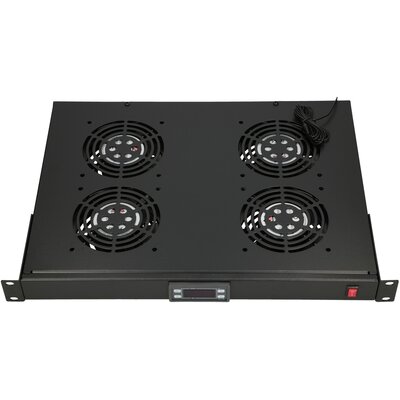 ExtraLink 19" RACK MOUNT FAN PANEL 4 FANS EX.14718