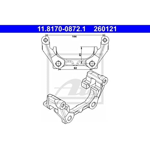 ATE JARZMO ZACISKU HAMULCA 11.8170-0872.1 RENAULT LAGUNA 1.5DCI 12 11.8170-0872.1
