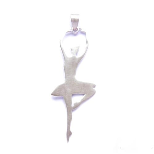 Wisiorek - Baletnica duża biała