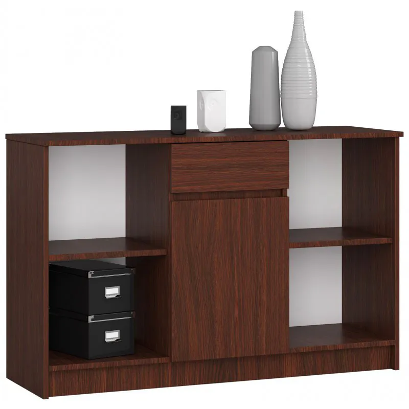 Klasyczna komoda z półkami wenge D3-B09