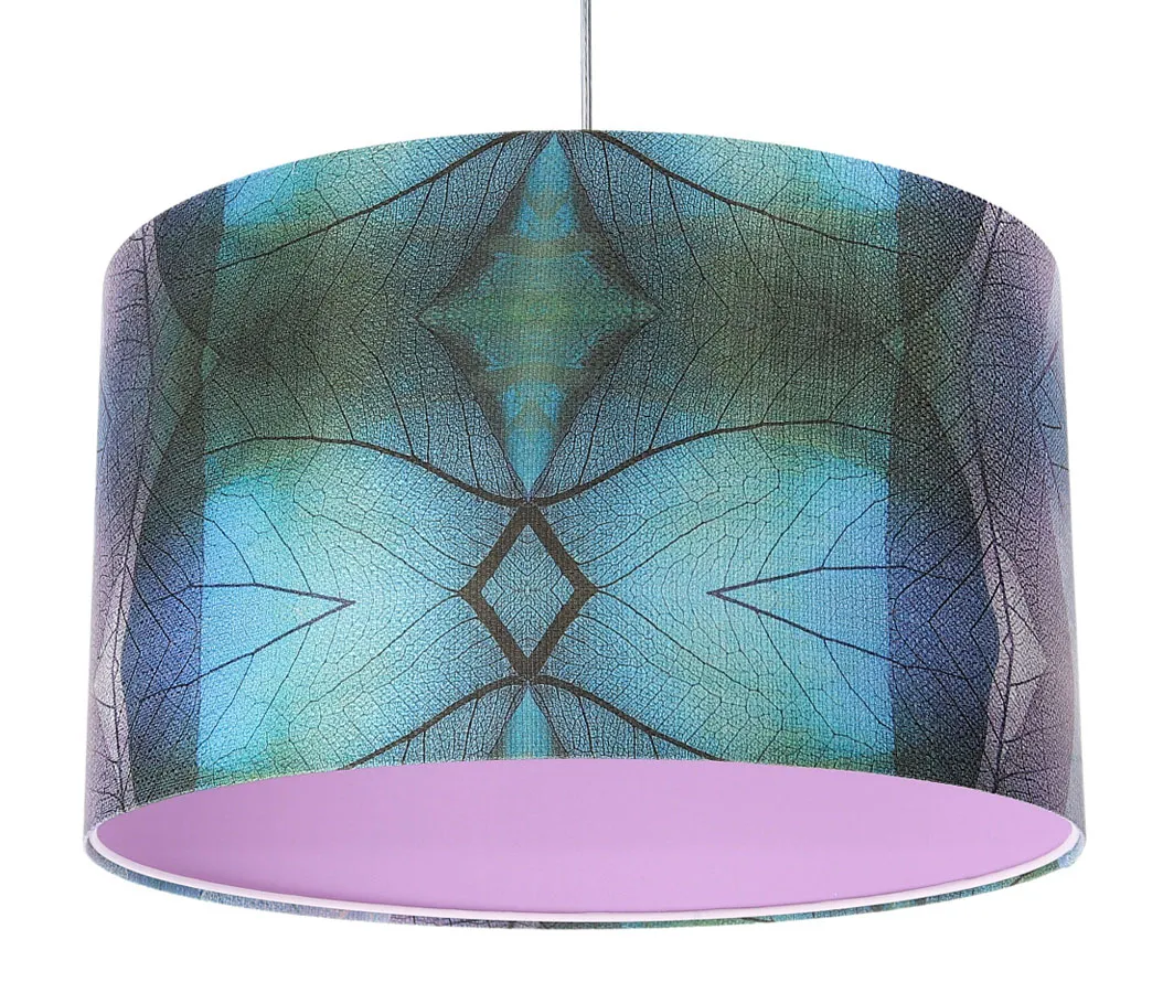 Różowa lampa wisząca z okrągłym kloszem - S389 F5-C15