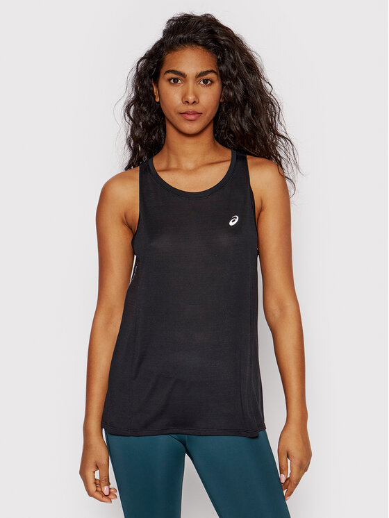 Asics Top Race Tank 2012C235 Czarny Slim Fit