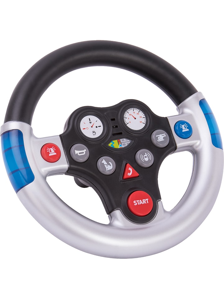 BIG Kierownica w kolorze srebrno-czarnym - 12 m+