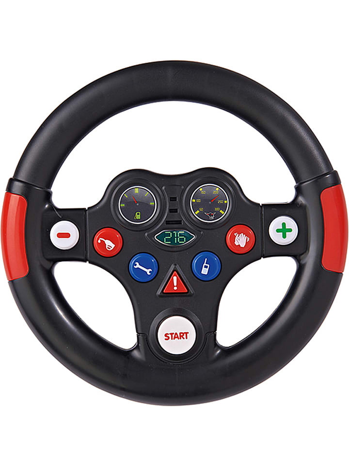 BIG Kierownica rajdowa w kolorze czarnym - 12 m+