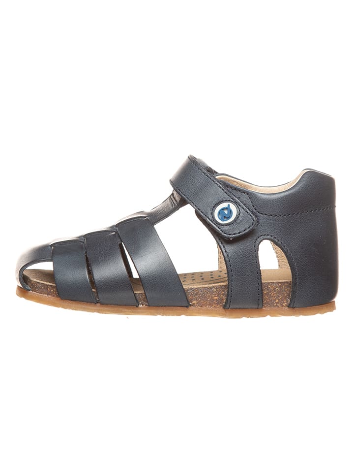 Naturino Skórzane półsandały w kolorze granatowym