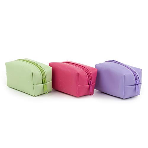 Mopec Mopec A138 torebka zapinana na zamek zielony/liliowy/fuksja, 7 x 4 x 4 cm, opakowanie 6 sztuk, sztuczna skóra, wielokolorowa, 7 x 4 x 4 cm, 6 A138