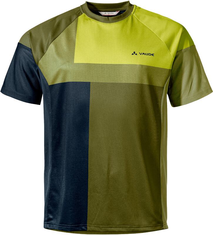 VAUDE Moab VI T-Shirt Men, zielony/czarny S 2022 Koszulki kolarskie