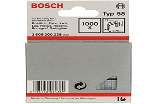 Bosch Zszywka z cienkiego drutu, typ 58 13 x 0,75 x 10 mm 2609200236