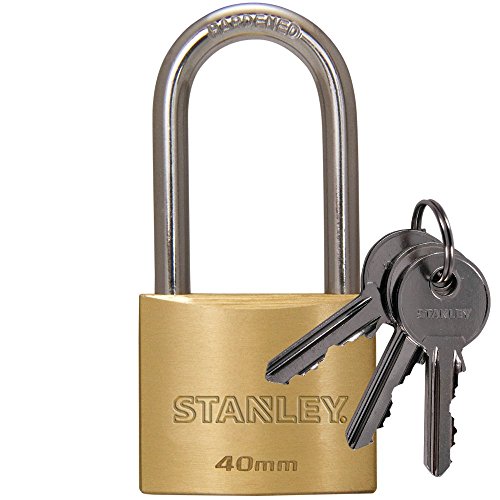 Stanley Kłódka 40mm moziężna pałąk WYDŁ.pin a.x3kl.na zew.