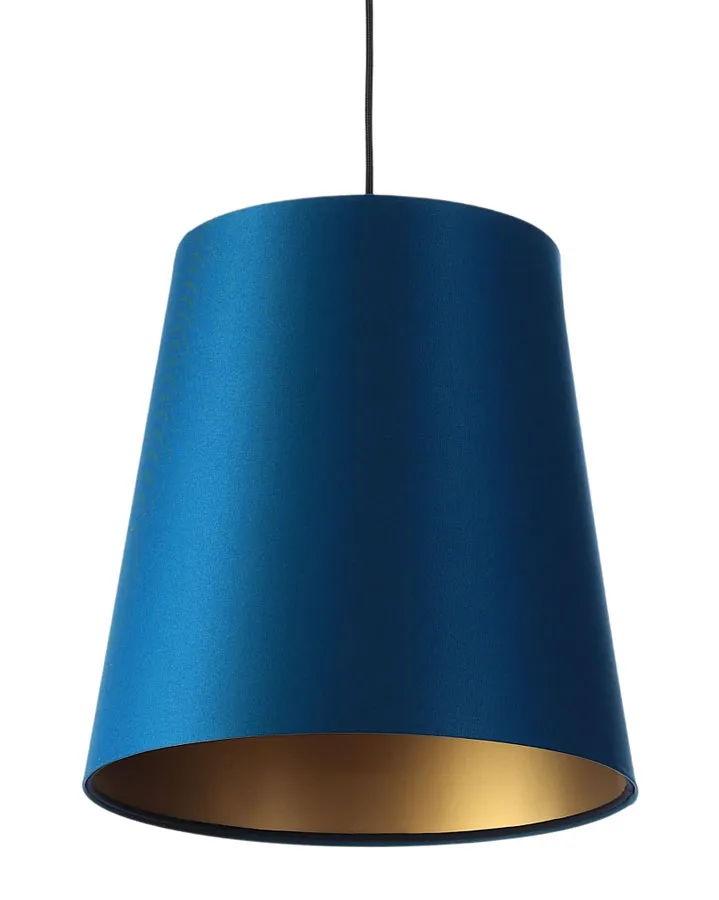 Granatowo-złota lampa wisząca nad stół - 18X S402 T3-M33