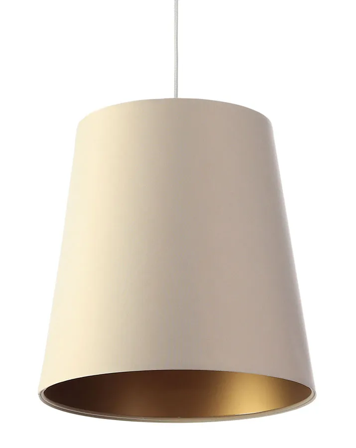 Kremowo-złota elegancka lampa wisząca glamour H1-K09