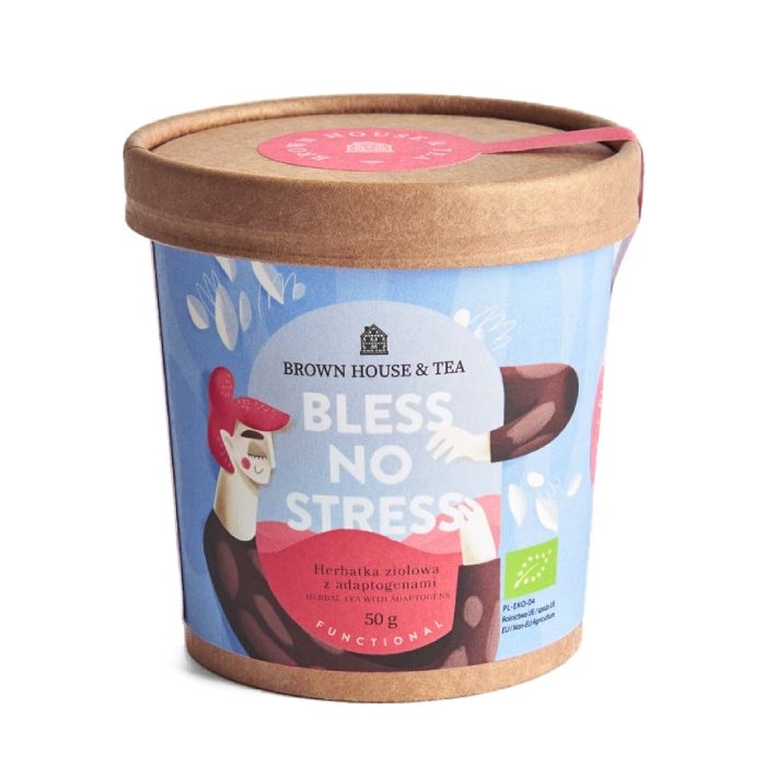 Brown House & Tea Bless No Stress Herbata sypana 50g BHTBNS050