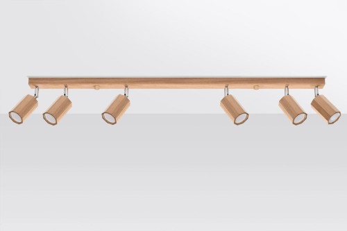 Sollux Lighting Plafon ZEKE 6 dąb