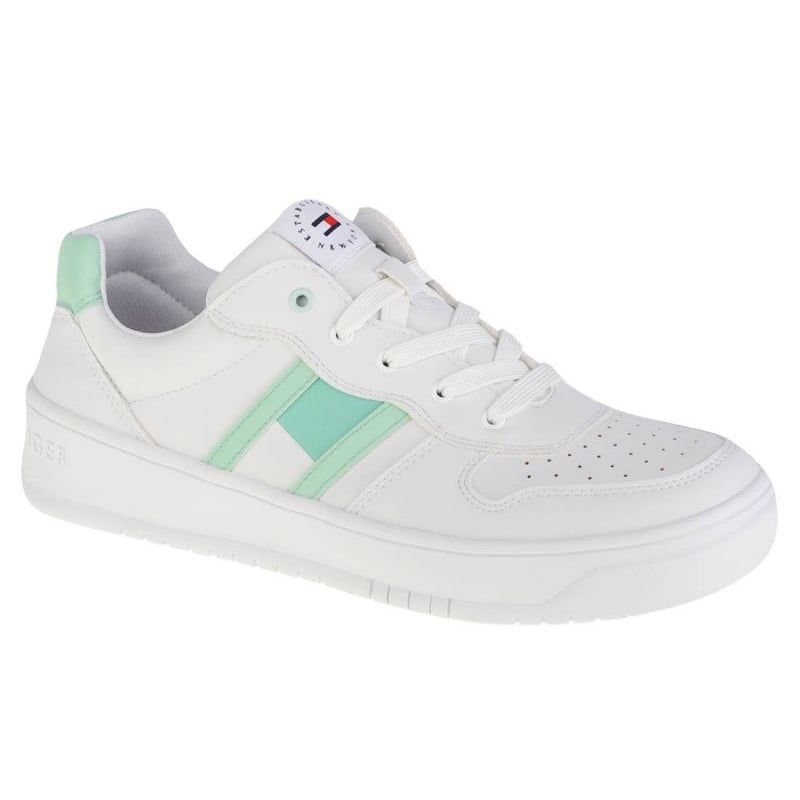 Buty Tommy Hilfiger Low Cut Lace-Up Sneaker W T3A4-32143-1351A166 białe