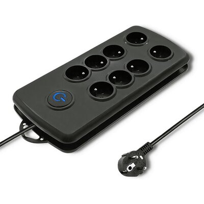 QOLTEC Listwa antyprzepięciowa Quick Switch 8 Gniazd 2.5m (50161)