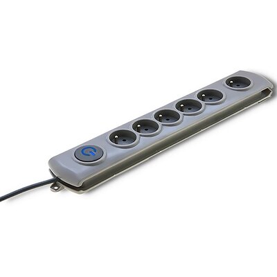 QOLTEC Listwa antyprzepięciowa Quick Switch 6 Gniazd 1.8m (50165)