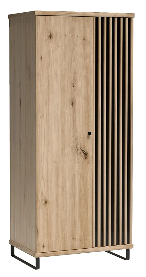 Szafa wolnostojąca dwudrzwiowa z lamelami H6-F05