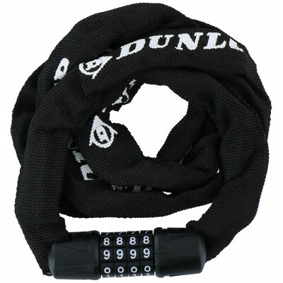 DUNLOP Zapięcie rowerowe DUNLOP Łańcuch Czarny