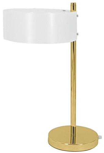 GL MLAMP Stojąca LAMPA stołowa ELMDRS8006/1D TR MLAMP metalowa LAMPKA nocna loftowa złota biała ELMDRS8006/1D TR