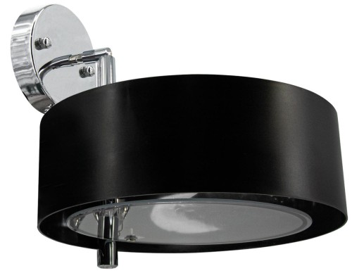 MLAMP Loftowa LAMPA ścienna ELMDRS8006/1 8C BL MLAMP regulowana OPRAWA metalowy kinkiet chrom czarny ELMDRS8006/1 8C BL