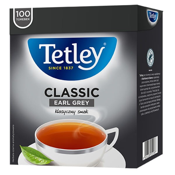 Tetley HERBATA CLASSIC EARL GREY 100 TOREBEK