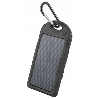 TelForceOne Power bank solarny Setty 5000 mAh czarny GSM036554