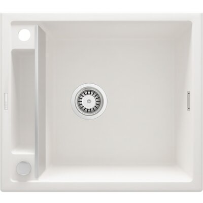 Deante Magnetic Zlewozmywak granitowy magnetyczny 1-komorowy bez ociekacza - alabaster ZRM A103