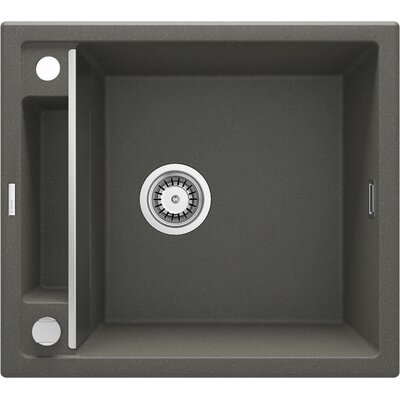 Deante Zlewozmywak granitowy magnetyczny 1-komorowy bez ociekacza - Magnetic antracyt 64x50 ZRM_T11A ZRM_T11A
