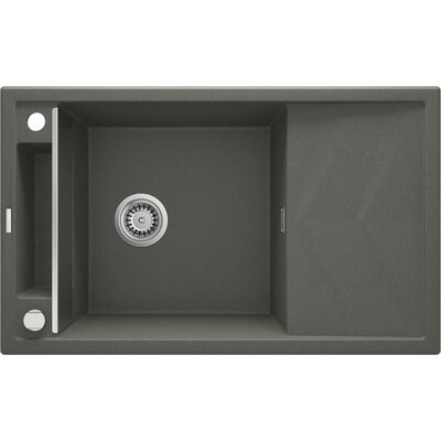 Deante Zlewozmywak 82x50 cm granitowy magnetyczny 1-komra+ ociekacz , antracyt ZRM T113