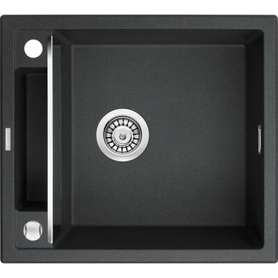 Deante Magnetic Zlewozmywak granitowy magnetyczny 1-komorowy bez ociekacza - grafit metalik ZRM_G103 ZRM G103 [16188002]
