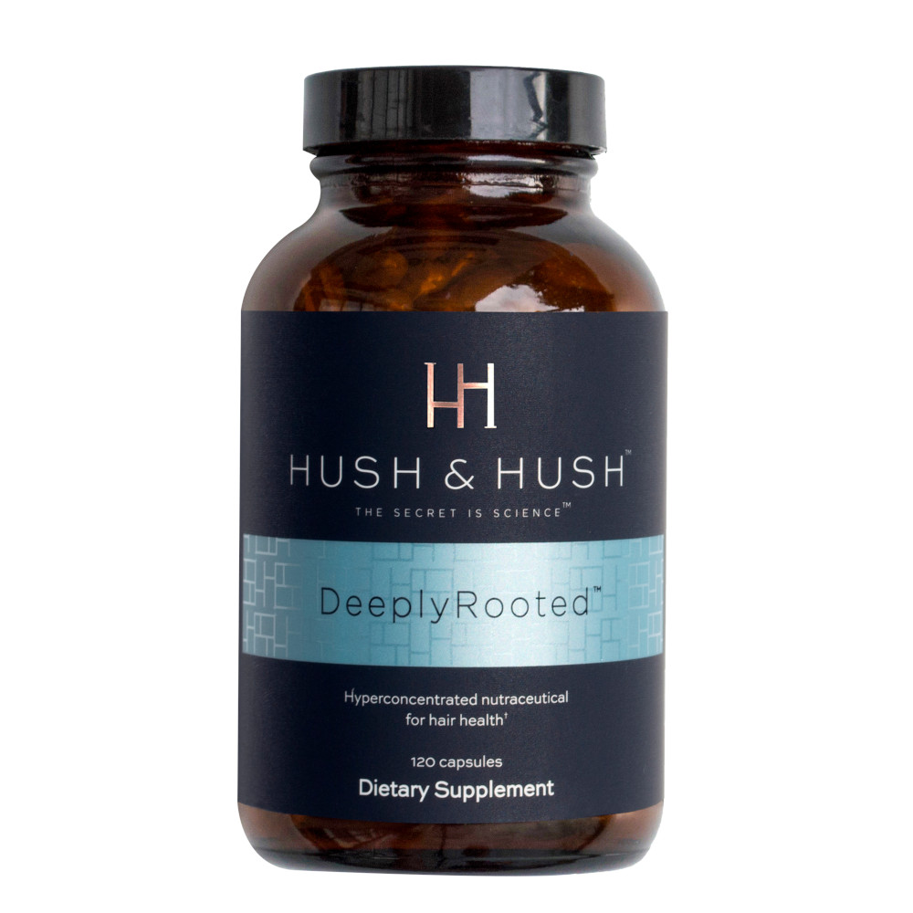 HUSH & HUSH DeeplyRooted suplement diety wzmacniający włosy i odżywiający skórę głowy 120 kapsułek