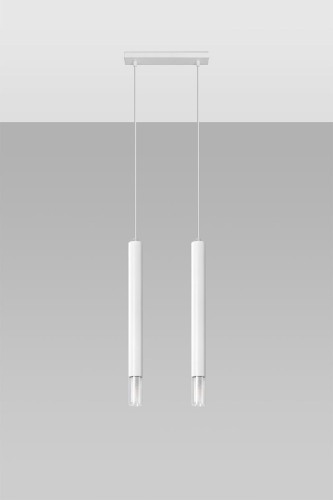 Sollux Lighting Lampa wisząca WEZYR 2 biała