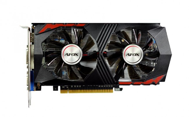 Zdjęcia - Karta graficzna AFOX  - Geforce GTX750Ti 2GB GDDR5 128Bit DVI HDMI VGA Dual Fan 