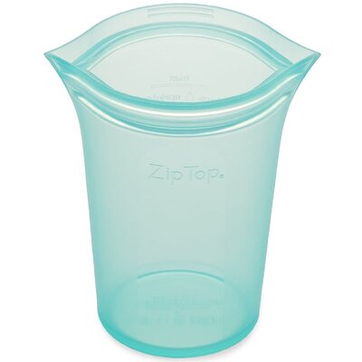 ZIP TOP Pojemnik silikonowy ZIP TOP Z-CUPS-03 0.237 L Turkusowy