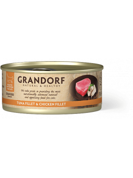 GRANDORF Grandorf Tuna Fillet & Breast Chicken Karma Dla Kota Filet z Tuńczyka i Kurczak 70 g