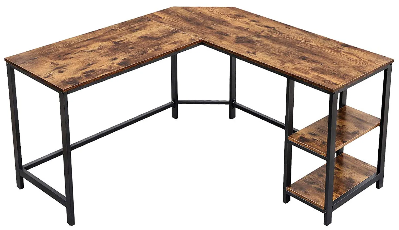 Elior Narożne biurko do loftowego gabinetu E3-D51