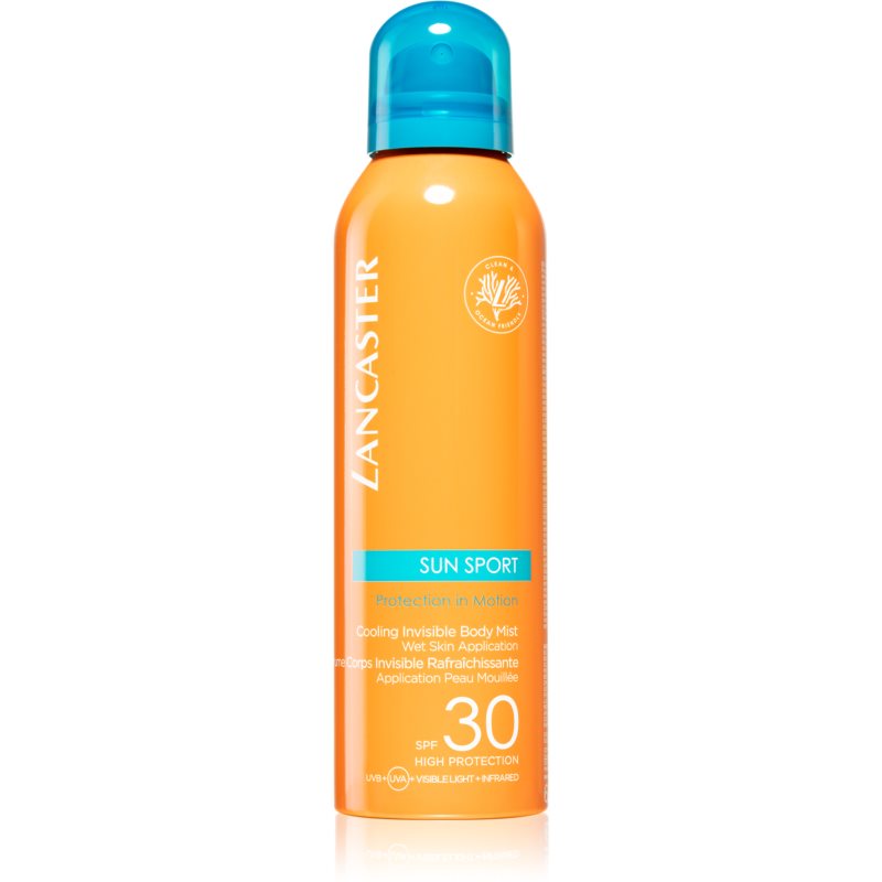 Lancaster Sun Sport Cooling Invisible Body Mist chłodząca mgiełka do opalania SPF 30 ocean friendly 200 ml
