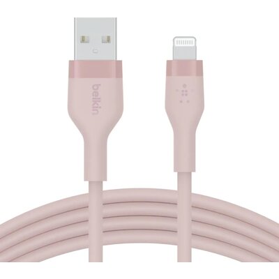 Belkin USB-A Lightning Silicone 2m Pink