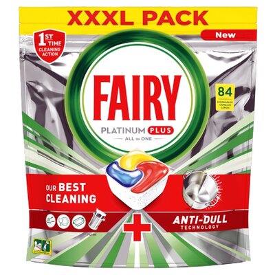 Fairy Kapsułki do zmywarek Platinum Plus All in One Lemon 84 szt