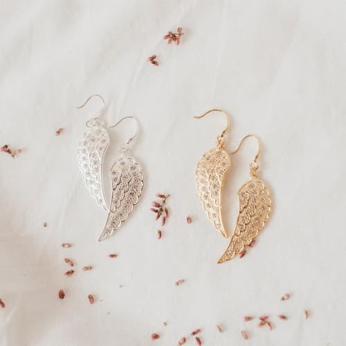 Kolczyki skrzydła kryształy Swarovski (P11800AU)