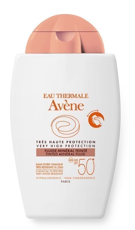 AVENE Avene koloryzujący fluid mineralny z bardzo wysoką ochroną przeciwsłoneczną spf 50+ 40 ml