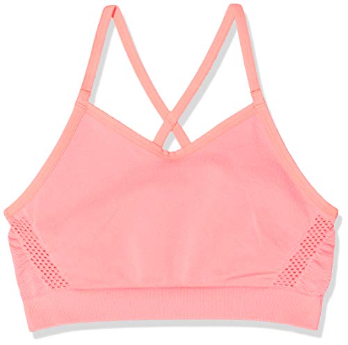 Nike dziewczęcy bezszwowy suchy biustonosz Pink Gaze/White M