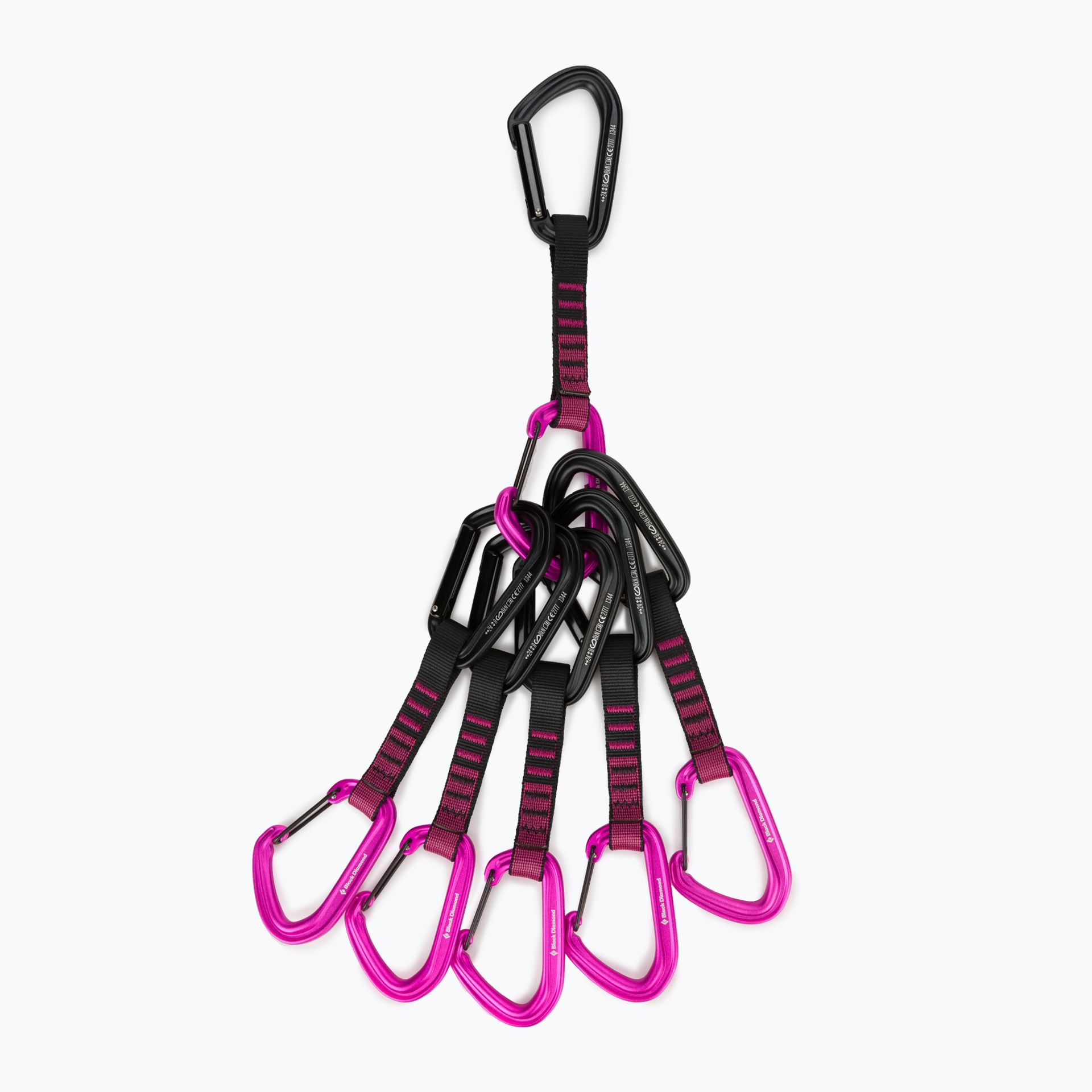 Black Diamond HotForge Hybrid Zestaw ekspresów 12cm, ultra pink 2021 Ekspresy wspinaczkowe BD3811236015ALL1