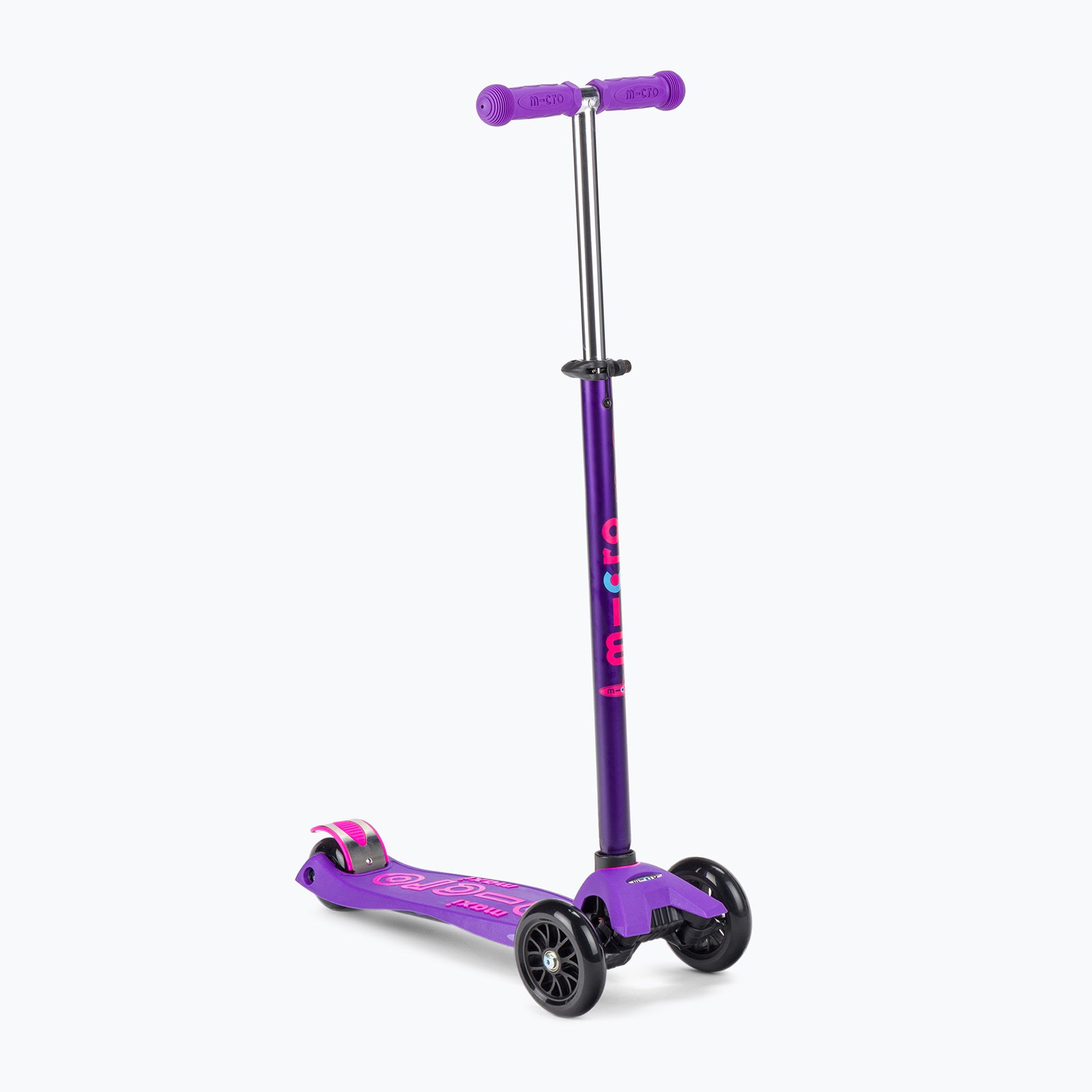 Micro Kinderroller Maxi Deluxe Kick Board liliowa z T-Lenker MMD025