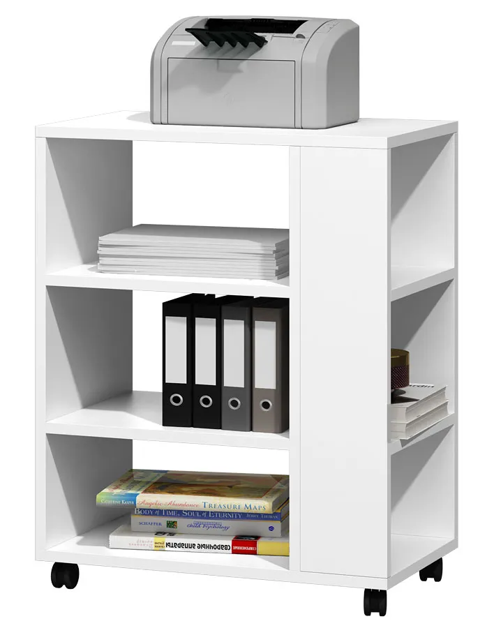 Elior Biały stolik pod drukarkę na kółkach K0-T46