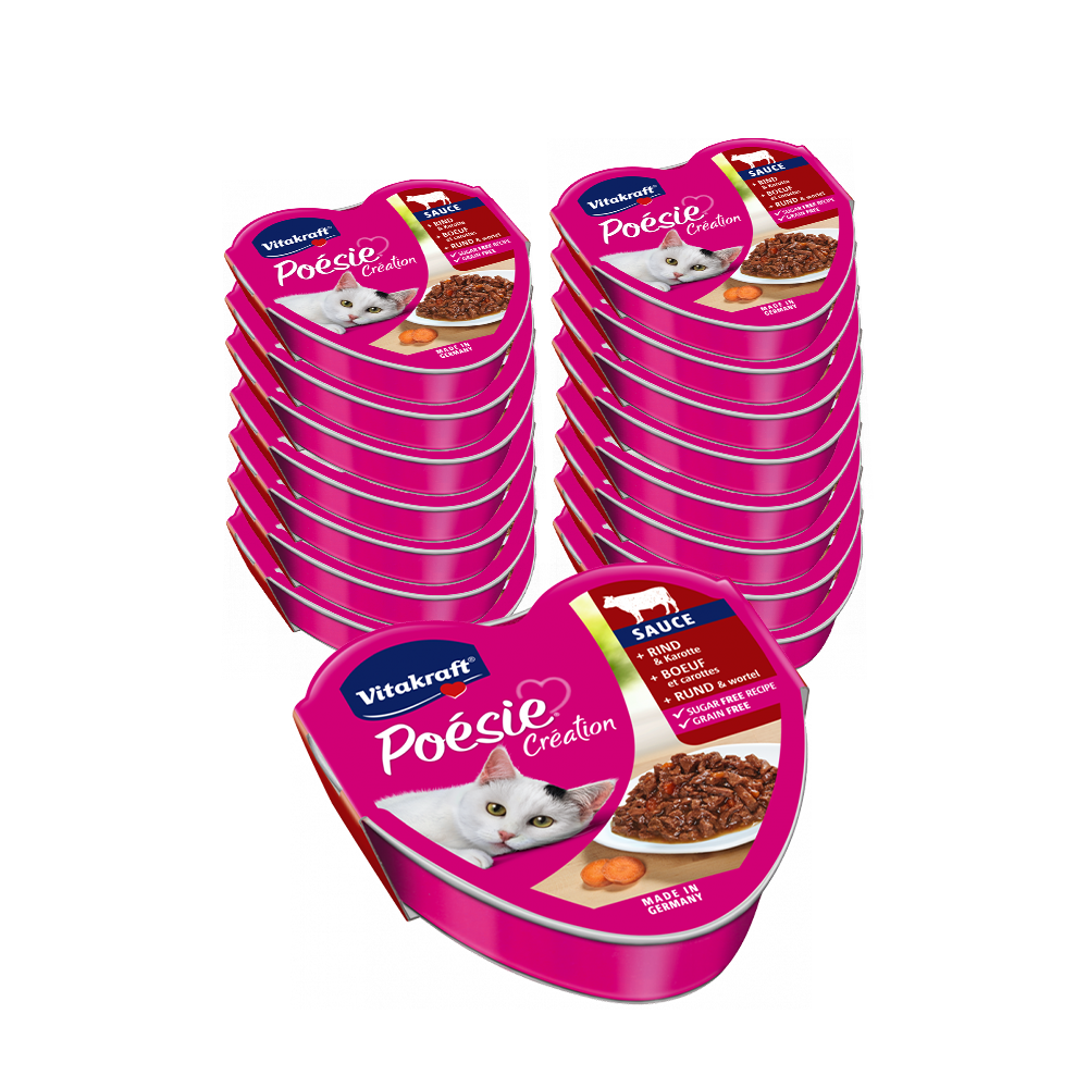 Vitakraft POESIE mokra karma dla kota wołowina z marchewką 24x85g 56539-uniw