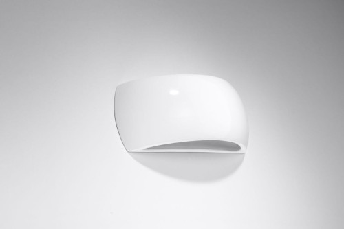 Sollux Lighting Kinkiet lakierowany PONTIUS biały połysk CAFÉ AU LAIT