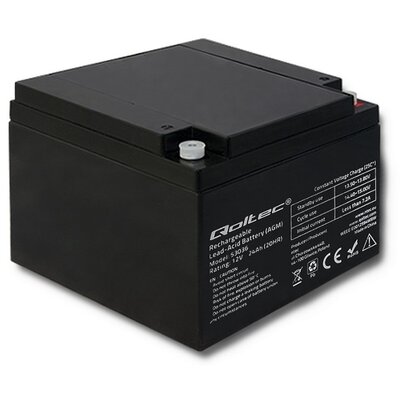 Qoltec Qoltec Qoltec Akumulator AGM | 12V | 24Ah | max.7.2A (53036)