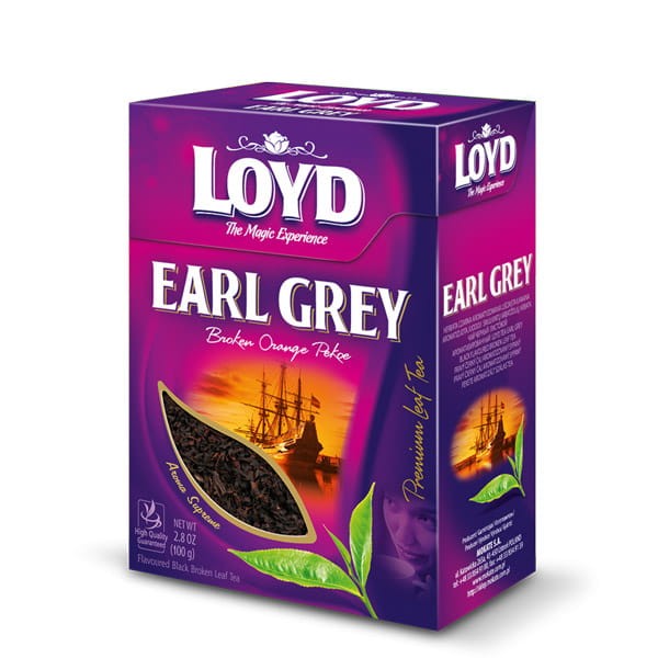 Mokate Herbata Earl Grey Loyd czarna aromatyzowana liściasta łamana 100g