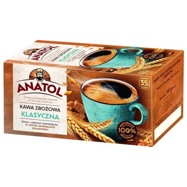Delecta KAWA ZBOŻOWA EKSPRESOWA ANATOL KLASYCZNA 147G